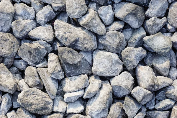 Road Stones Gravel Texture Rocks Construction Gray Background Crushed Granite — Stock Photo, Image