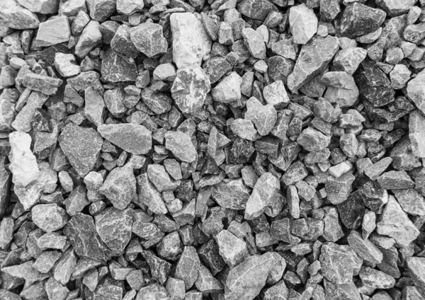 Pedras Estrada Textura Cascalho Rochas Para Construção Fundo Cascalho Granito — Fotografia de Stock