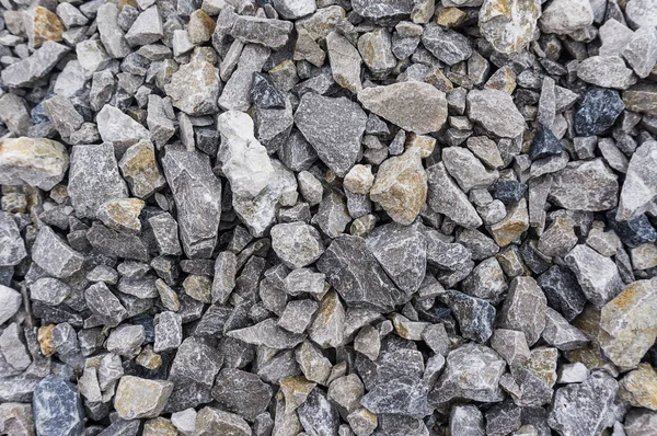 Road Stones Gravel Texture Rocks Construction Background Crushed Granite Gravel — Stock Photo, Image