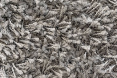 Beyaz tüylü halı dokusu, kısa yün arka planlı halı.