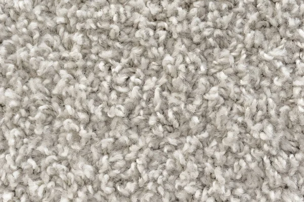 White Shaggy Carpet Texture Rug Short Wool Background — Stock Photo, Image