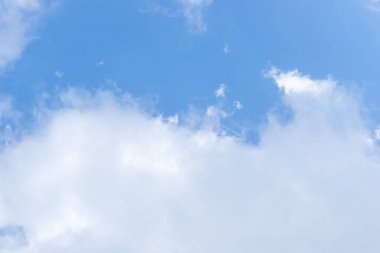 Mavi gökyüzü sirrus bulutları