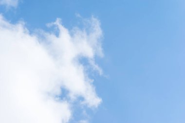 Mavi gökyüzü ve güzel sirrus bulutları güneşli bir günde, arka plan dokusu