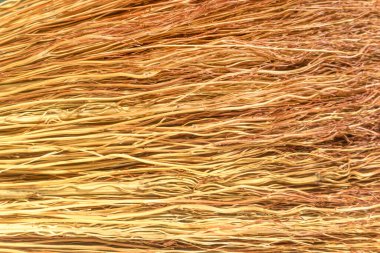 İnce solmuş dal demeti, bir demet sarı dal deseni, süpürge şeritli, sarı fırça, eski kuru çalı