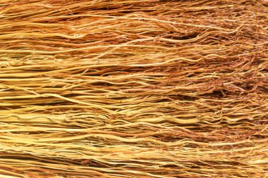 İnce solmuş dal demeti, bir demet sarı dal deseni, süpürge şeritli, sarı fırça, eski kuru çalı