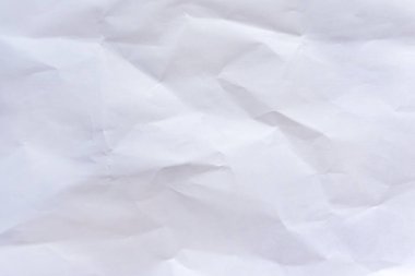 Beyaz buruşmuş kağıt arkaplan, eski antika kağıdın gri kırışık dokusu, kağıt yüzeyinde kırışıklıklar