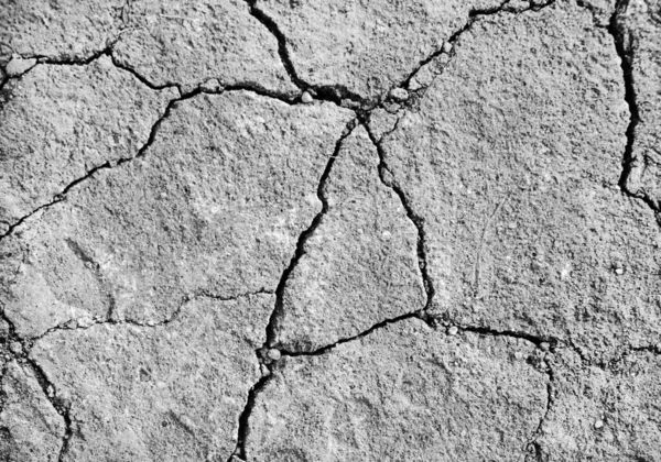 Weiße Getrocknete Und Rissige Erde Hintergrundstruktur Nahaufnahme Von Trockenem Spaltboden — Stockfoto
