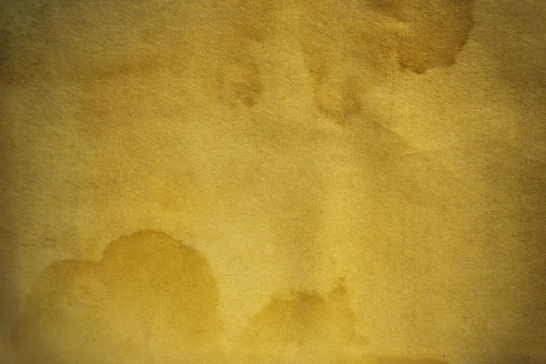 Старая Желтая Бумага Пятнами Текстуры Старый Коричневый Бумажный Винтажный Фон — стоковое фото