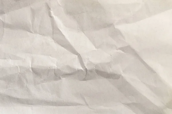Beyaz Buruşmuş Kağıt Arkaplan Eski Antika Kağıdın Gri Kırışık Dokusu — Stok fotoğraf