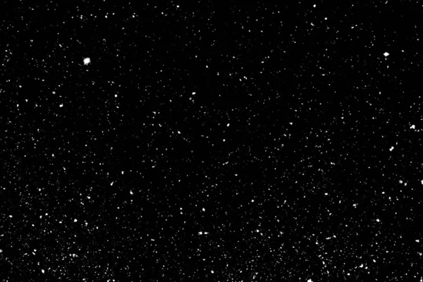 Siyah zemin üzerinde kaotik beyaz bokeh, ışık lekeleri dokusu, soyutlama, düşen kar