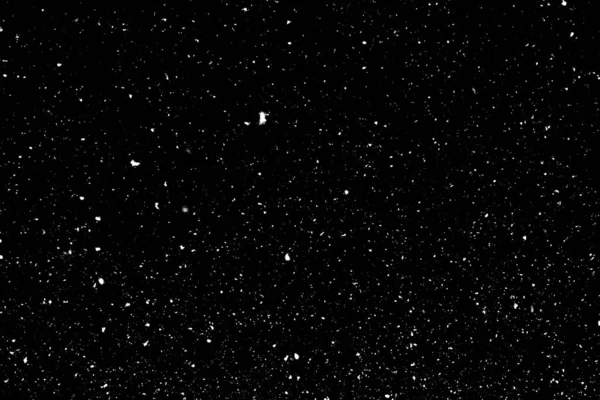 Siyah zemin üzerinde kaotik beyaz bokeh, ışık lekeleri dokusu, soyutlama, düşen kar