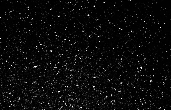Siyah zemin üzerinde kaotik beyaz bokeh, ışık lekeleri dokusu, soyutlama, düşen kar