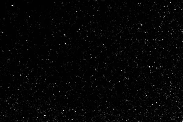 Siyah zemin üzerinde kaotik beyaz bokeh, ışık lekeleri dokusu, soyutlama, düşen kar