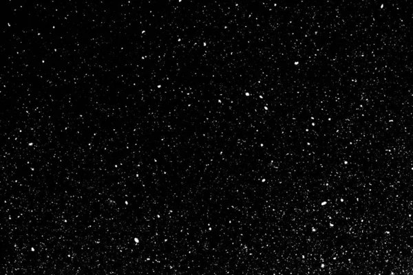 Siyah zemin üzerinde kaotik beyaz bokeh, ışık lekeleri dokusu, soyutlama, düşen kar