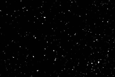 Siyah arkaplanda kaotik beyaz bokeh, ışık lekeleri dokusu, soyutlama, düşen kar, yıldızlı gökyüzü