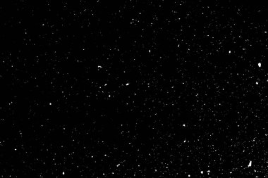 Siyah arkaplanda kaotik beyaz bokeh, ışık lekeleri dokusu, soyutlama, düşen kar, yıldızlı gökyüzü