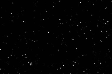 Siyah arkaplanda kaotik beyaz bokeh, ışık lekeleri dokusu, soyutlama, düşen kar, yıldızlı gökyüzü