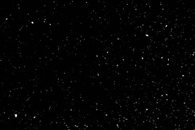 Siyah arkaplanda kaotik beyaz bokeh, ışık lekeleri dokusu, soyutlama, düşen kar, yıldızlı gökyüzü