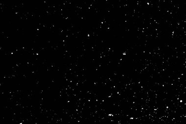 Siyah arkaplanda kaotik beyaz bokeh, ışık lekeleri dokusu, soyutlama, düşen kar, yıldızlı gökyüzü
