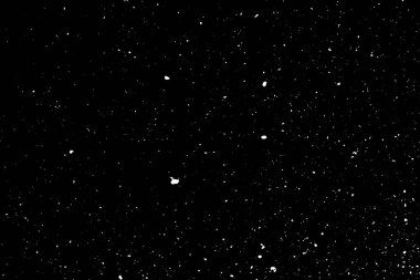 Siyah arkaplanda kaotik beyaz bokeh, ışık lekeleri dokusu, soyutlama, düşen kar, yıldızlı gökyüzü