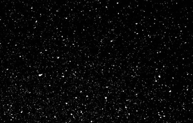 Siyah arkaplanda kaotik beyaz bokeh, ışık lekeleri dokusu, soyutlama, düşen kar, yıldızlı gökyüzü