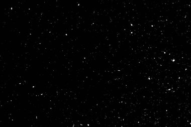 Siyah arkaplanda kaotik beyaz bokeh, ışık lekeleri dokusu, soyutlama, düşen kar, yıldızlı gökyüzü