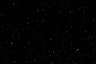 Siyah arkaplanda kaotik beyaz bokeh, ışık lekeleri dokusu, soyutlama, düşen kar, yıldızlı gökyüzü