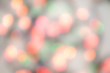 Soyut renkli, odaklanmış dairesel fakül. Bokeh bulanık renk ışığı arka planı kullanabilir. Yeni yıl Bokeh feshi