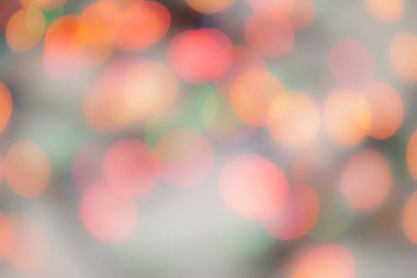 Soyut renkli, odaklanmış dairesel fakül. Bokeh bulanık renk ışığı arka planı kullanabilir. Yeni yıl Bokeh feshi