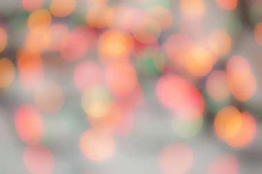 Soyut renkli, odaklanmış dairesel fakül. Bokeh bulanık renk ışığı arka planı kullanabilir. Yeni yıl Bokeh feshi