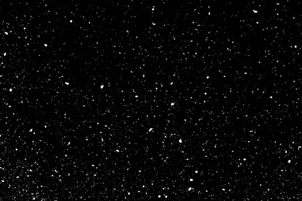 黑色背景上的混乱的白色防波堤 亮点纹理 飘落的雪 — 图库照片