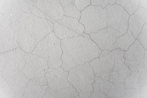 Vecchio Sfondo Bianco Della Parete Texture Stucco Con Crepe Superficie — Foto Stock