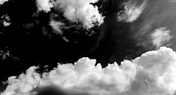 Clouds Sky Black White Clouds Sky Black White Clouds Black — Stock Photo, Image