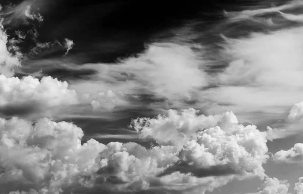clouds in the sky black and white clouds in the sky black and white. clouds  on a black background - Stock Image - Everypixel