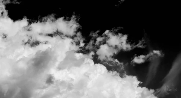 Mraky Obloze Černé Bílé Mraky Obloze Černé Bílé Mraky Černém — Stock fotografie