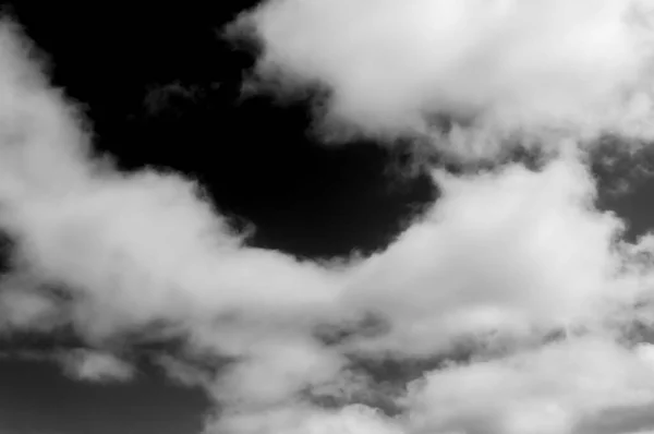 Nuvens Céu Nuvens Pretas Brancas Céu Preto Branco Nuvens Fundo — Fotografia de Stock