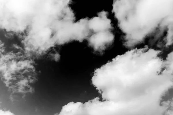 Wolken Himmel Schwarz Weiße Wolken Himmel Schwarz Weiß Wolken Auf — Stockfoto