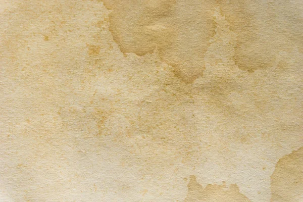 Vecchia Carta Ingiallita Con Texture Macchie Vecchio Sfondo Carta Vintage — Foto Stock