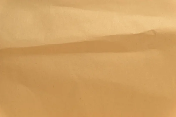 Коричневая Смятая Оберточная Бумага Фон Текстура Желтых Морщин Старой Винтажной — стоковое фото