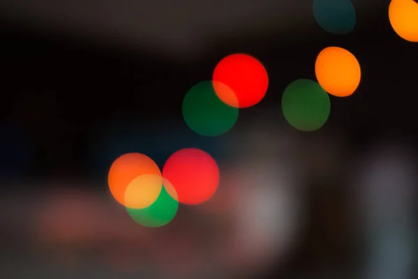 Abstrakte Bunte Defokussierte Kreisförmige Facula Bokeh Verschwommenes Farblicht Kann Hintergrund — Stockfoto