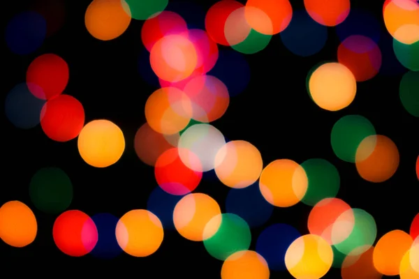 Abstract Colorful Defocused Circular Facula Bokeh Blurred Color Light Can — Stock Photo, Image