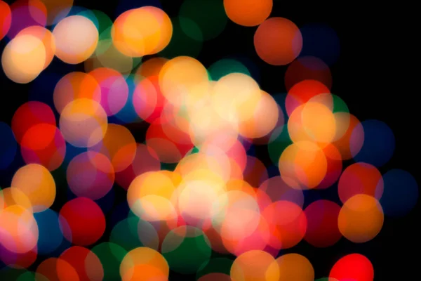 Abstract Colorful Defocused Circular Facula Bokeh Blurred Color Light Can — Stock Photo, Image