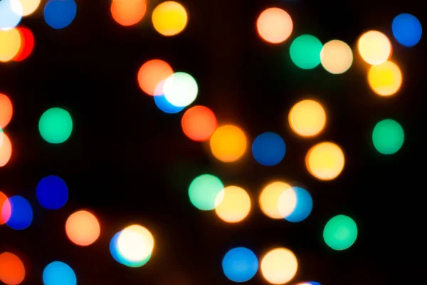 Abstract Colorful Defocused Circular Facula Bokeh Blurred Color Light Can — Stock Photo, Image