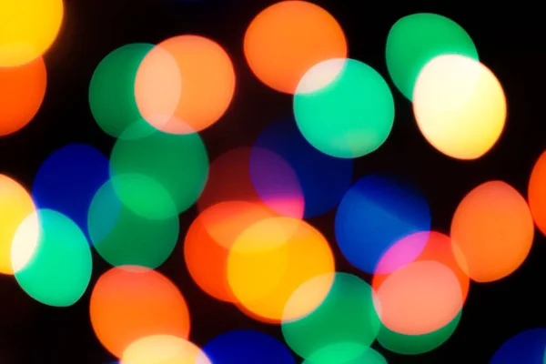 Abstract Colorful Defocused Circular Facula Bokeh Blurred Color Light Can — Stock Photo, Image