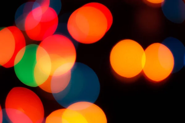 Abstract Colorful Defocused Circular Facula Bokeh Blurred Color Light Can — Stock Photo, Image