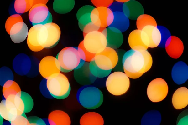 Abstract Colorful Defocused Circular Facula Bokeh Blurred Color Light Can — Stock Photo, Image