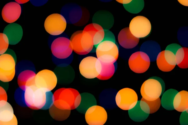 Abstract Colorful Defocused Circular Facula Bokeh Blurred Color Light Can — Stock Photo, Image