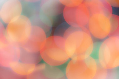 Soyut renkli, odaklanmış dairesel fakül. Bokeh bulanık renk ışığı arka planı kullanabilir. Yeni yıl Bokeh feshi