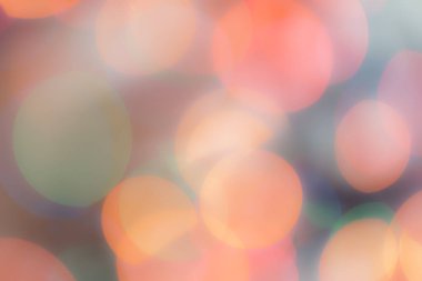 Soyut renkli, odaklanmış dairesel fakül. Bokeh bulanık renk ışığı arka planı kullanabilir. Yeni yıl Bokeh feshi