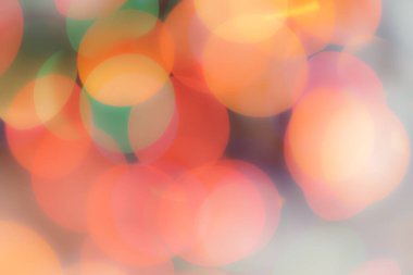 Soyut renkli, odaklanmış dairesel fakül. Bokeh bulanık renk ışığı arka planı kullanabilir. Yeni yıl Bokeh feshi